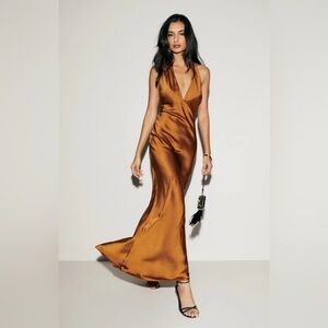 Reformation Daniela Silk Dress